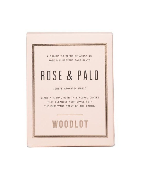 Woodlot | Rose & Palo Candle - 8oz