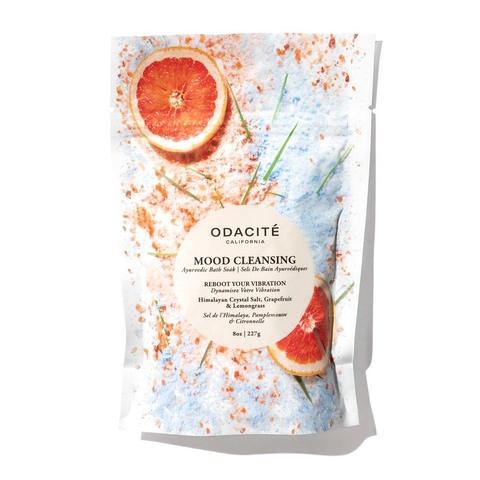 Odacite | Mood Cleansing Ayurvedic Bath Soak Himalayan Crystal Salt, Grapefruit & Lemongrass - 8oz